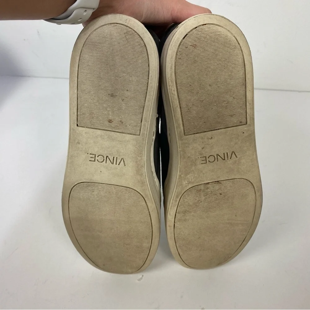 Vince Grey Gray Leather Suede Slip On Outsole Sneakers
